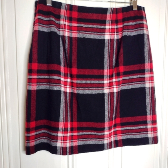Talbots Wool Blend Skirt Size 8 Classic Winter Preppy - Picture 4 of 6
